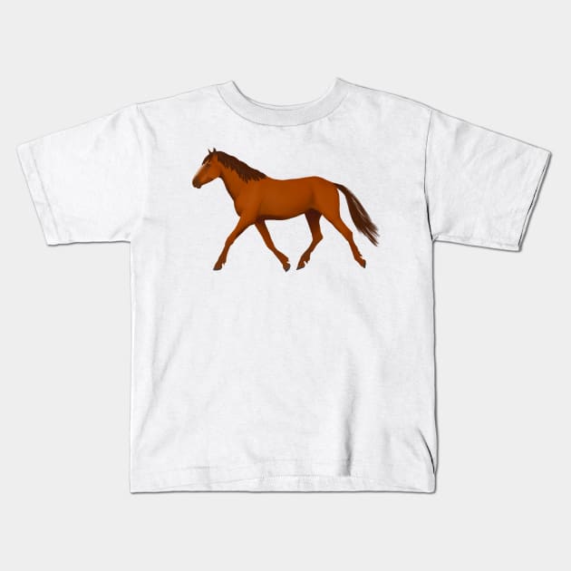 Chestnut horse Kids T-Shirt by Shyflyer